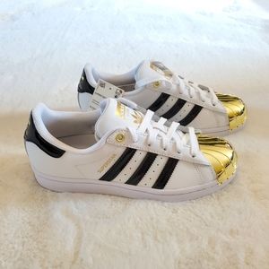 New Adidas Superstar Metal Toe Sneaker Size 6